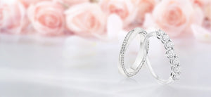 ladies silver diamond wedding rings