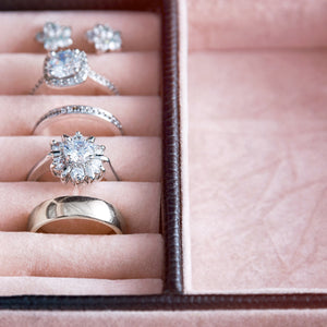 engagement rings and wedding rings