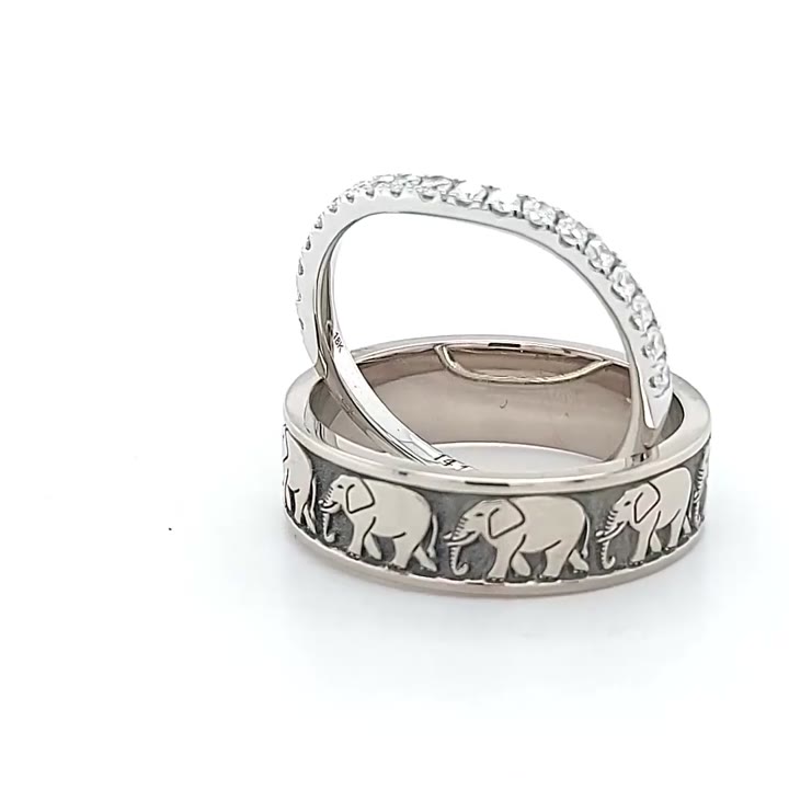 Finished ring made for an Oscar & Olivia customer, video 04