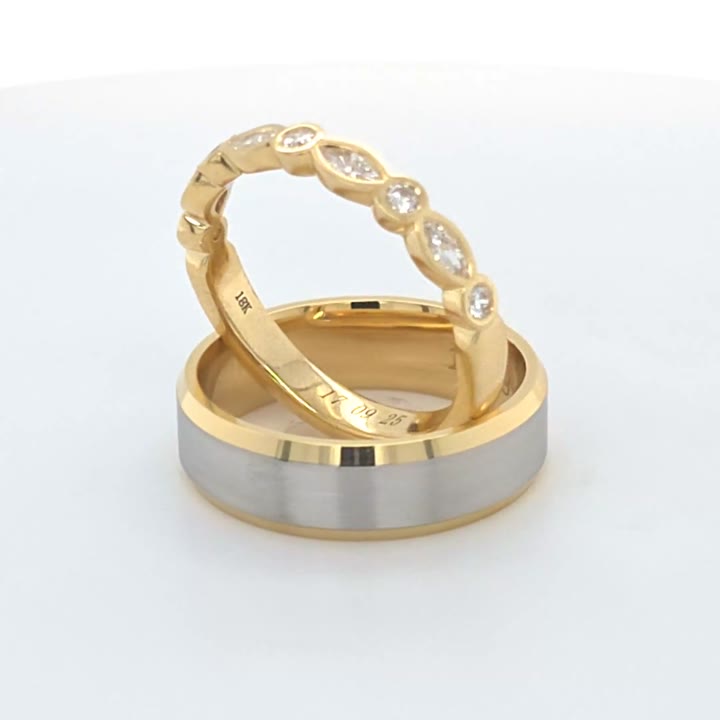 Finished ring made for an Oscar & Olivia customer, video 10