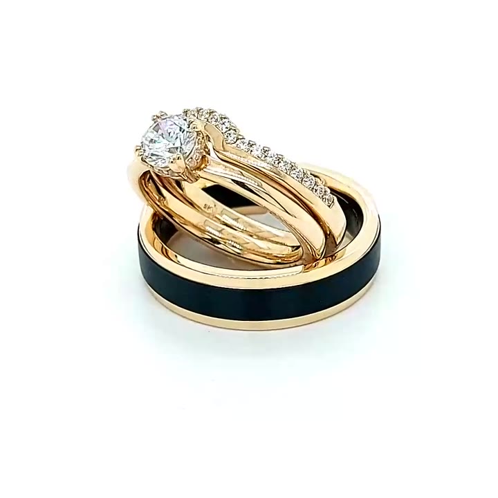 Finished ring made for an Oscar & Olivia customer, video 23