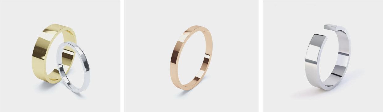 Oscar and Olivia Wedding Bands