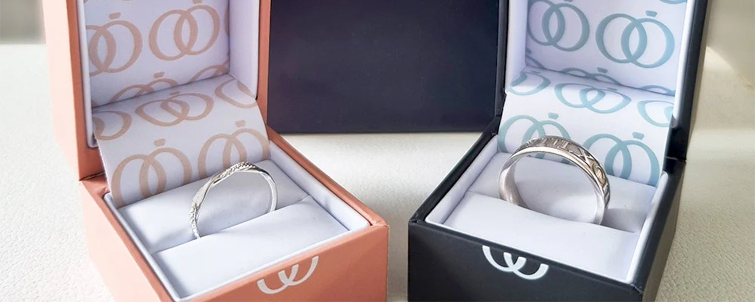 matching Wedding Rings jewellery packaging design