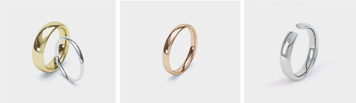 Oscar and Olivia Wedding Rings