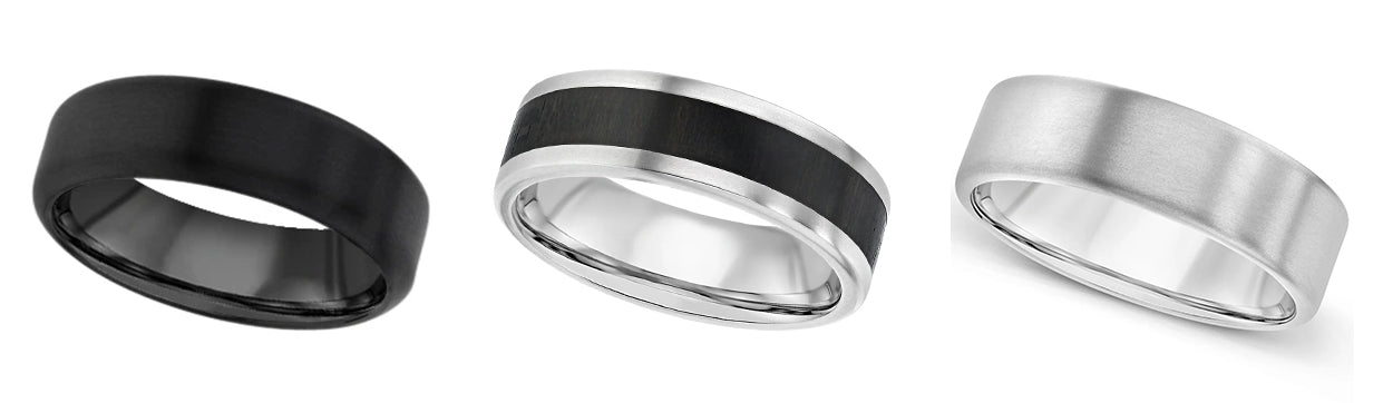 Zirconium Wedding Rings